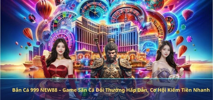 Bắn Cá 999 NEW88 – Game Săn Cá Đổi Thưởng Hấp Dẫn, Cơ Hội Kiếm Tiền Nhanh
