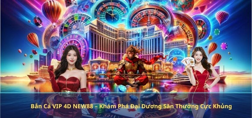 Bắn Cá VIP 4D NEW88 – Khám Phá Đại Dương Săn Thưởng Cực Khủng