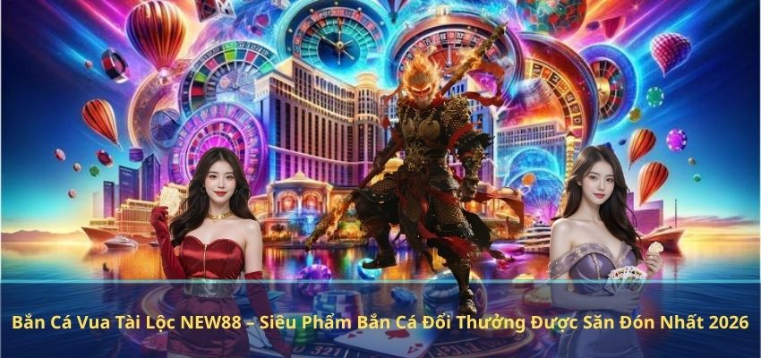 Bắn Cá Vua Tài Lộc NEW88 – Siêu Phẩm Bắn Cá Đổi Thưởng Được Săn Đón Nhất 2026