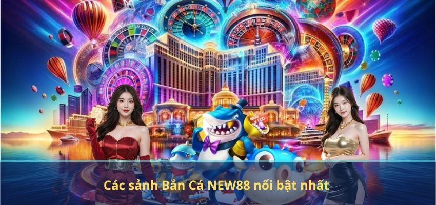 Các sảnh Bắn Cá NEW88 nổi bật nhất