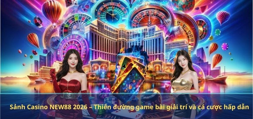 Sảnh Casino NEW88 2026 – Thiên đường game bài giải trí và cá cược hấp dẫn
