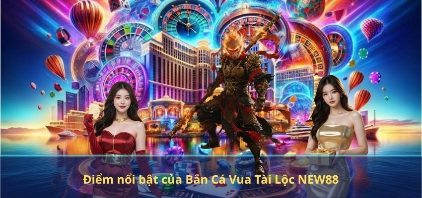 Điểm nổi bật của Bắn Cá Vua Tài Lộc NEW88