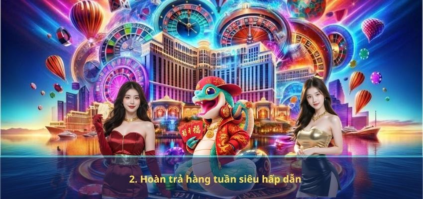 2. Hoàn trả hàng tuần siêu hấp dẫn